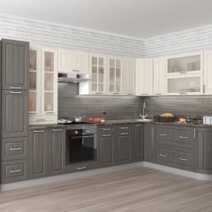 Кухня модульная Луксор серый-белый | фото 3