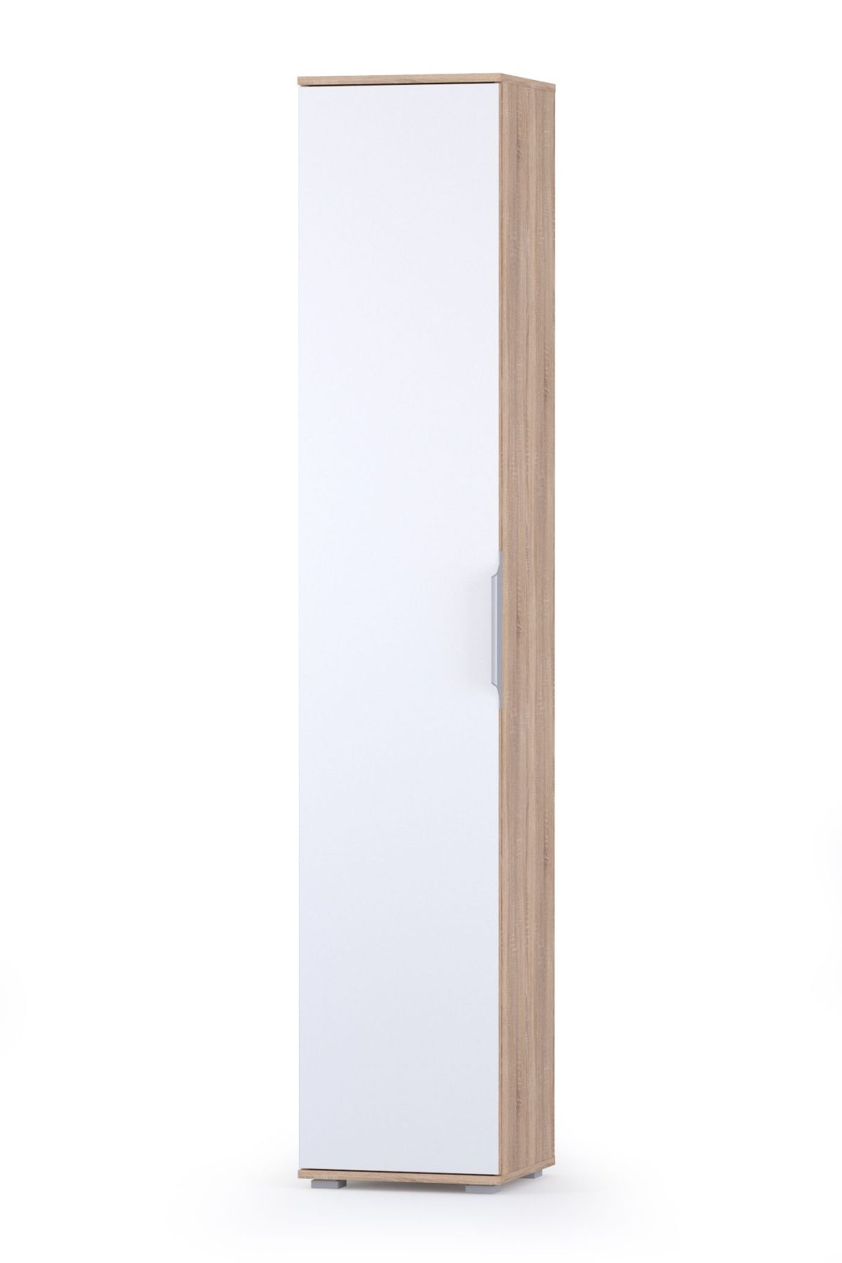 Куба Шкаф 13.29, цвет дуб сонома/белый премиум, ШхГхВ 40х38,3х210,6 см., универсальная сборка | фото 3