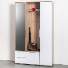 Куба Шкаф 13.29, цвет дуб сонома/белый премиум, ШхГхВ 40х38,3х210,6 см., универсальная сборка | фото 8