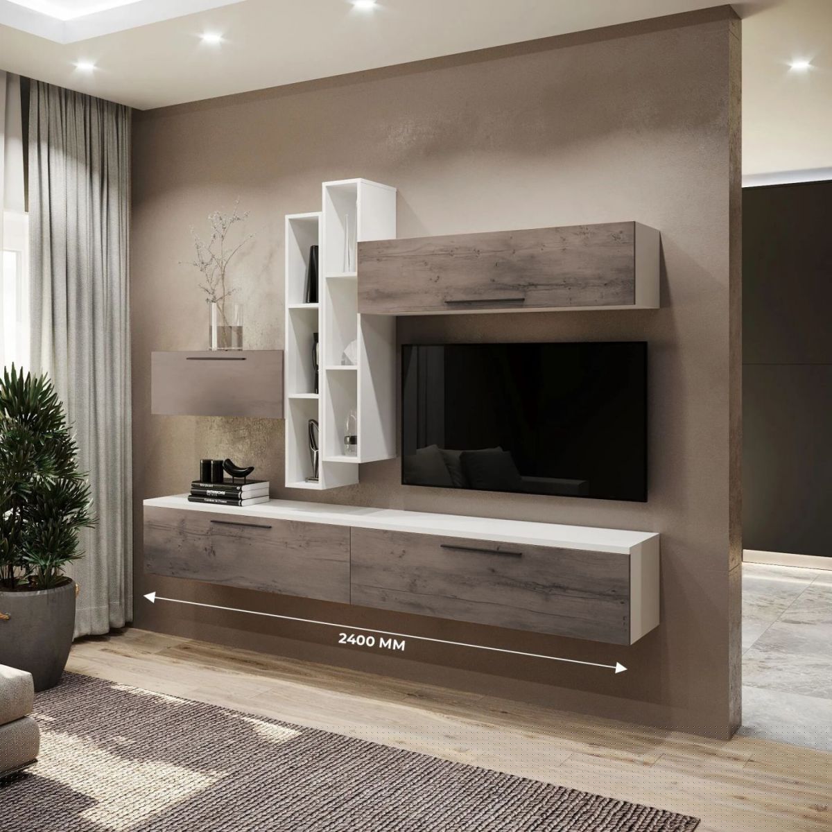 Гостиная Бордо белый/дуб каньон - Меко | фото 3