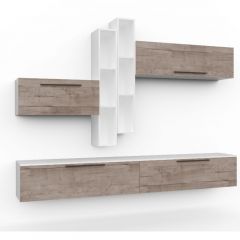 Гостиная Бордо белый/дуб каньон - Меко | фото 4