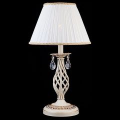 Настольная лампа декоративная Eurosvet Amelia 10054/1 белый с золотом/прозрачный хрусталь Strotskis | фото 2