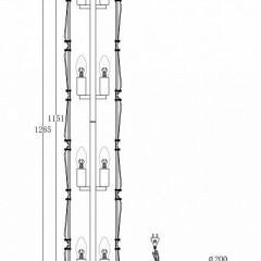 Торшер Maytoni Puntes MOD043FL-08G | фото 3