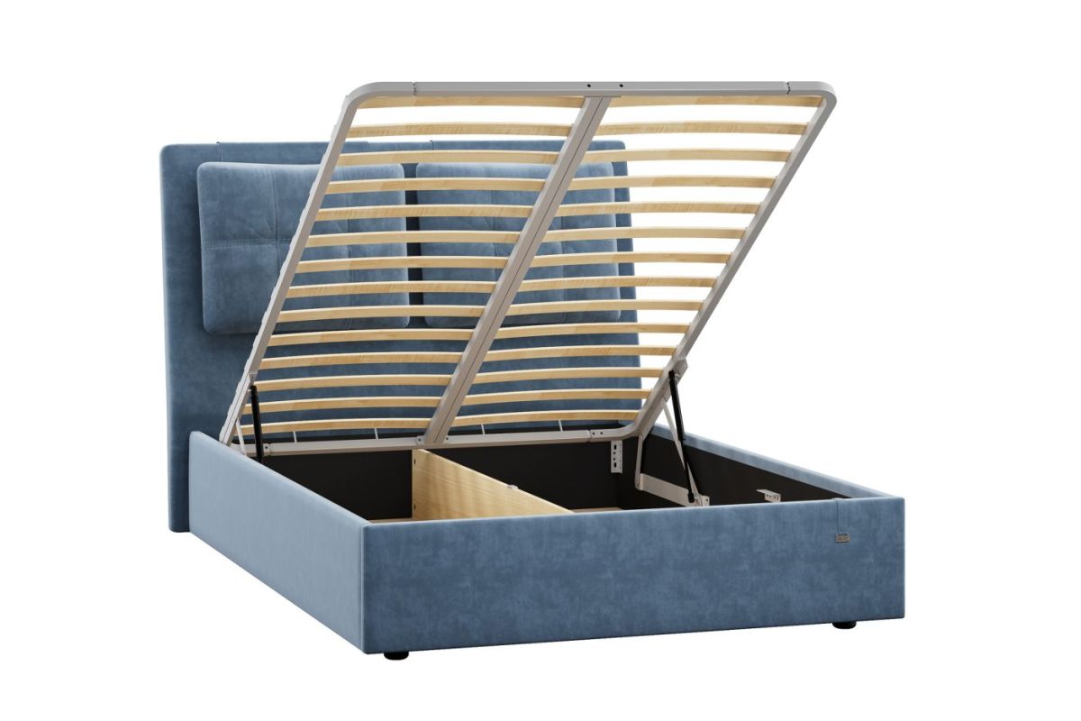 Кровать Ester 1400 с основанием и ПМ (Галакси лайт 22) Модель 311 | фото 2