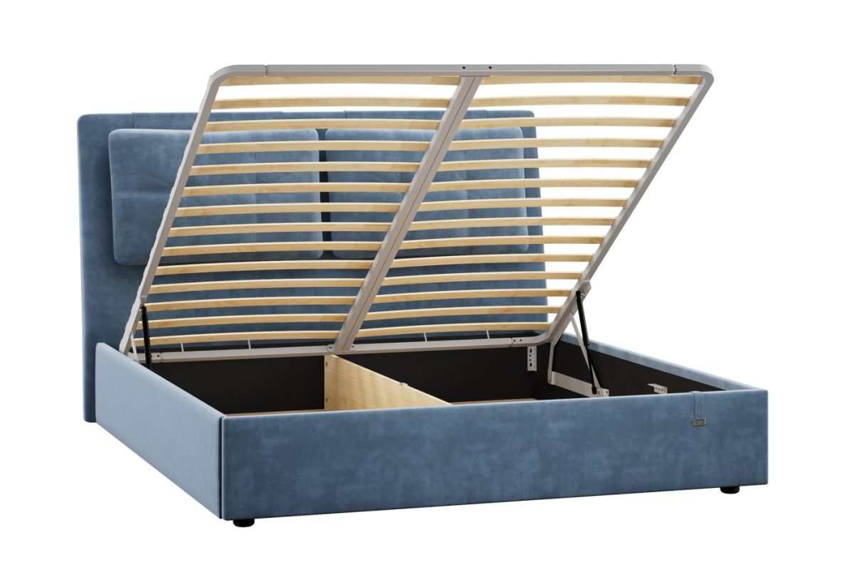 Кровать Ester 1800 с основанием и ПМ (Галакси лайт 22) Модель 311 | фото 2