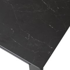 Стол CORNER 120 MATT BLACK MARBLE SOLID CERAMIC / BLACK, ®DISAUR | фото 9