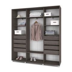 МАРТИН Шкаф-купе с зеркалом Анкор темный (2400*450) М442 | фото 4