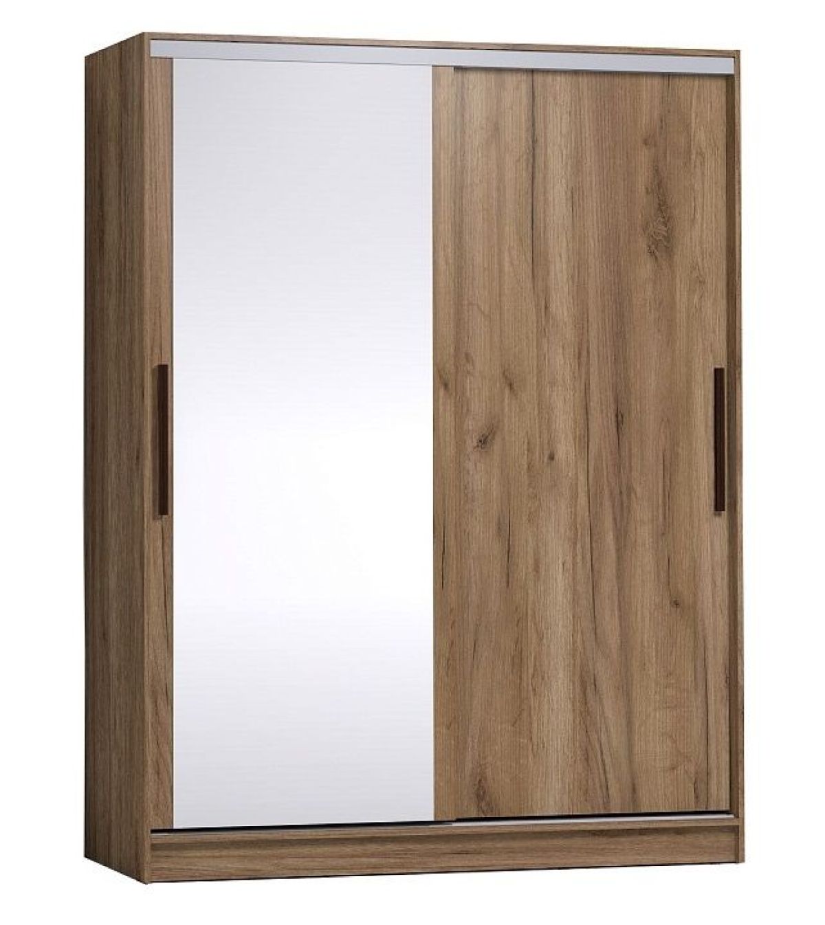 Шкаф-купе Strike/Страйк 1600 с зеркалом (Зеркало/ЛДСП) Дуб табачный Craft | фото 2