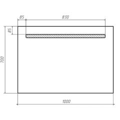 Зеркало Good Light 100 с подсветкой Sansa (GL7010Z) | фото 2