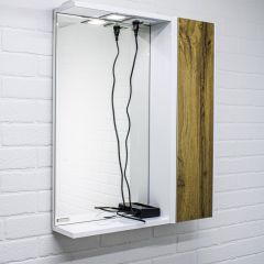 Шкаф-зеркало Uno 60 Дуб ВОТАН правый Домино (DU1512HZ) | фото 8