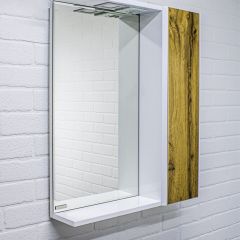 Шкаф-зеркало Uno 60 Дуб ВОТАН правый Домино (DU1512HZ) | фото 4
