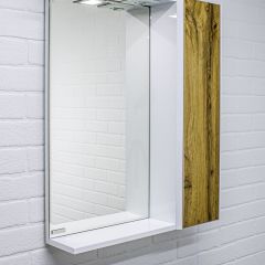 Шкаф-зеркало Uno 60 Дуб ВОТАН правый Домино (DU1512HZ) | фото 5
