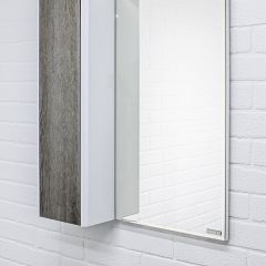 Шкаф-зеркало Uno 60 Дуб серый левый/правый Домино (DU1503HZ) | фото 8