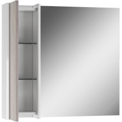 Шкаф-зеркало Uno 80 Дуб серый левый/правый Домино (DU1504HZ) | фото 4