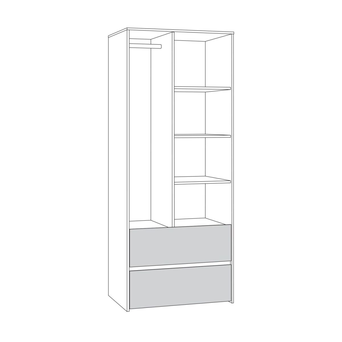 Торонто Шкаф для одежды 13.333 | фото 2