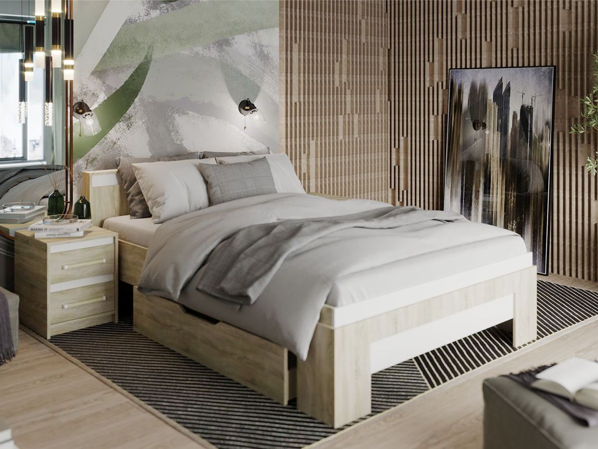 Кровать 1400 НКМ Эдем-1 с основанием | фото 2