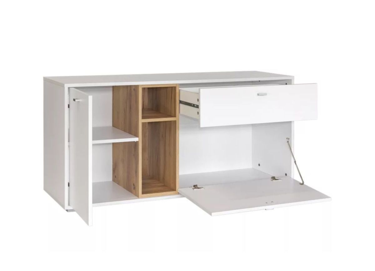 Гостиная Бэль (модульная) Белый Премиум/Дуб Золотой CRAFT | фото 8