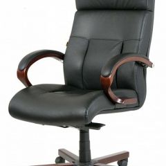Кресло для руководителя Chairman 421 черный/орех темный, черный | фото 7