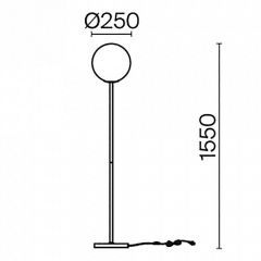 Торшер Maytoni Ring MOD013FL-01BS | фото 4