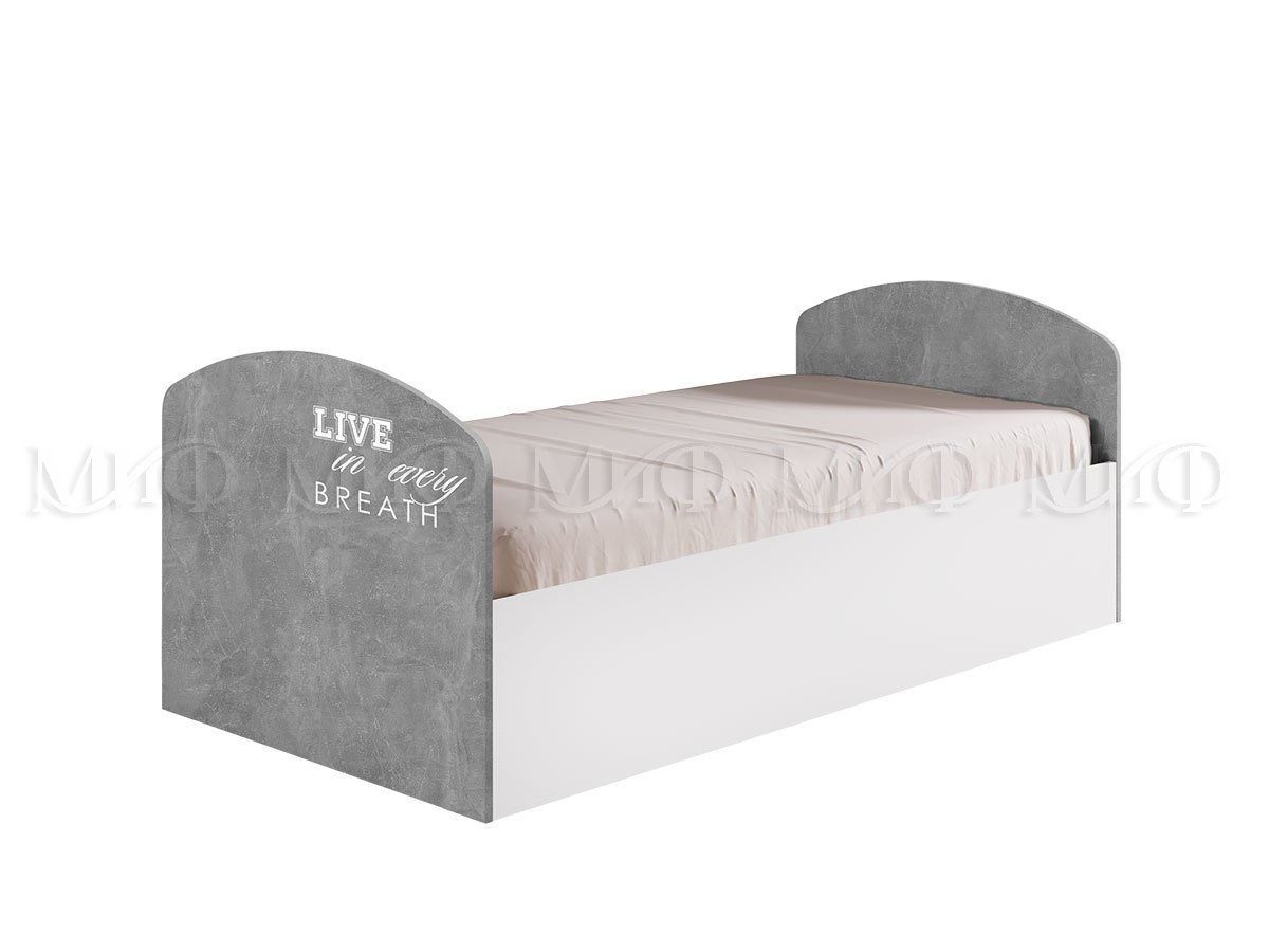 ЮНИОР-2 Детская Лофт ЛДСП (модульная) Бетон светлый/белый | фото 2