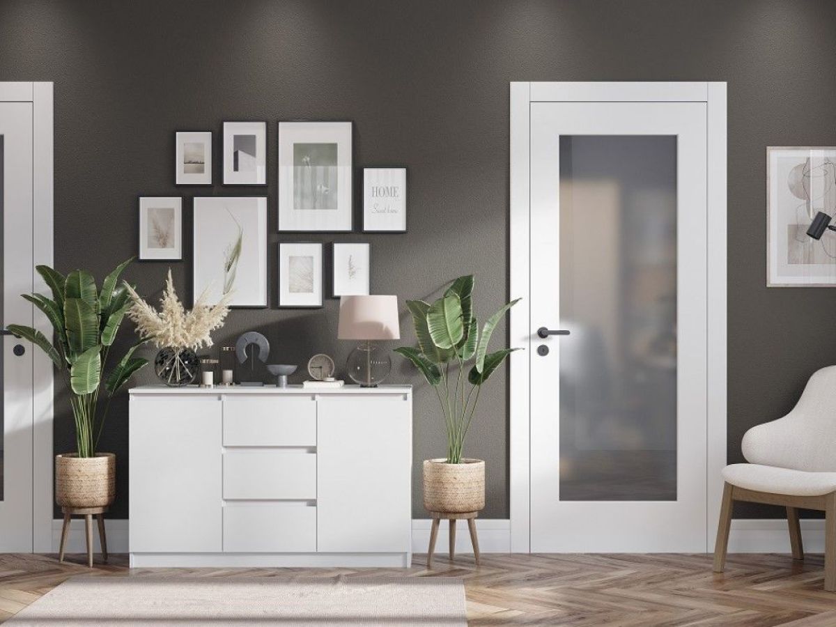 Комод 2-ств. с 3 ящиками "Бьянко" (Белый лофт) | фото 2