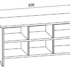 Тумба для обуви 900 Вествик с открыттыми полками, массив сосны, цвет белый | фото 3