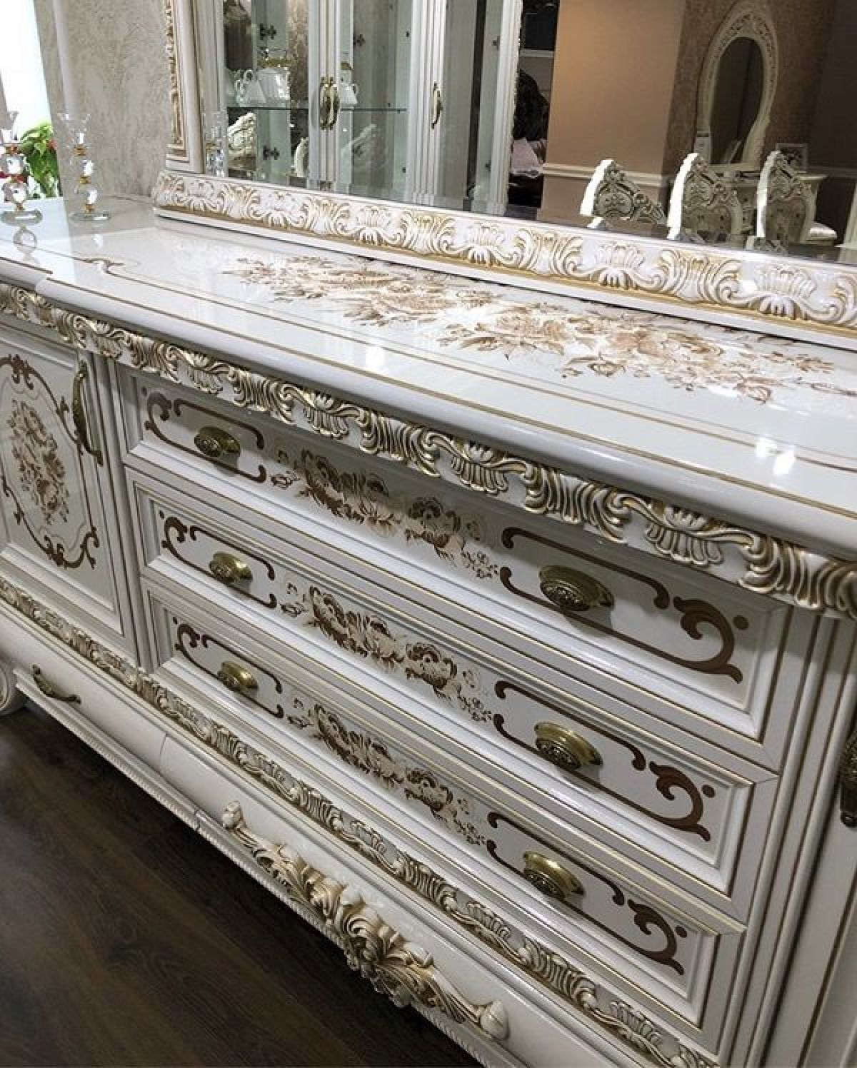 Комод Алсу (белый глянец) БЕЗ Зеркала | фото 5