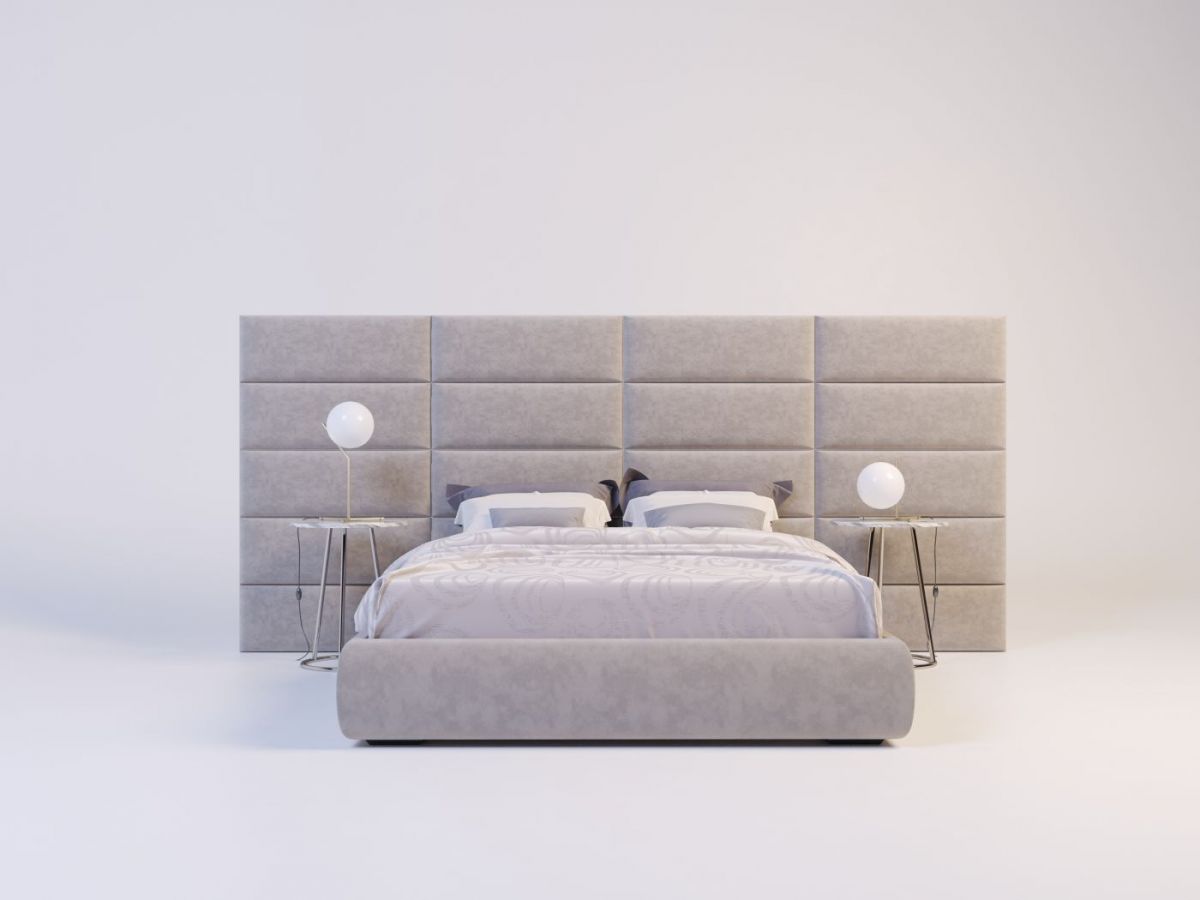 Мягкие панели ПОЛОСЫ ПРЯМЫЕ 30*90 (4 шт.) для спальни | фото 18