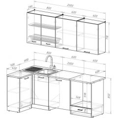 ТЕРЦИЯ Кухонный гарнитур Стандарт (1600 мм) | фото 2