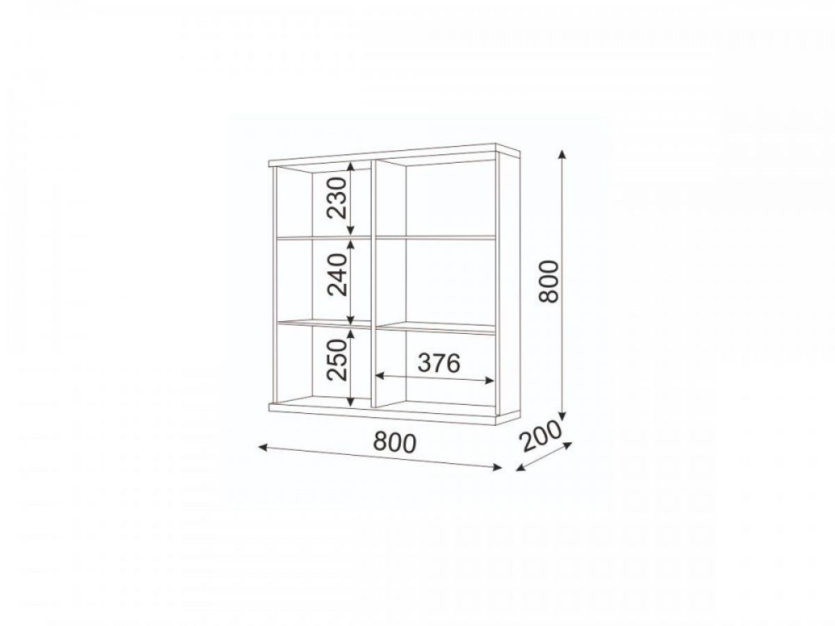 Мармарис (гостиная) М08 Шкаф навесной | фото 2