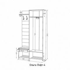Стенка для прихожей Ольга Лофт 4 | фото 10