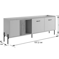 ДОМИНИКА Гостиная (модульная) кашемир/дуб крафт золотой | фото 2