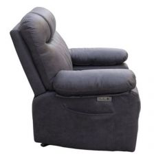 Кресло-реклайнер БРИСТОЛЬ (замша серый) | фото 3