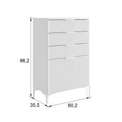 ЗЕФИР Гостиная К2 (белое дерево/черный муар) | фото 2