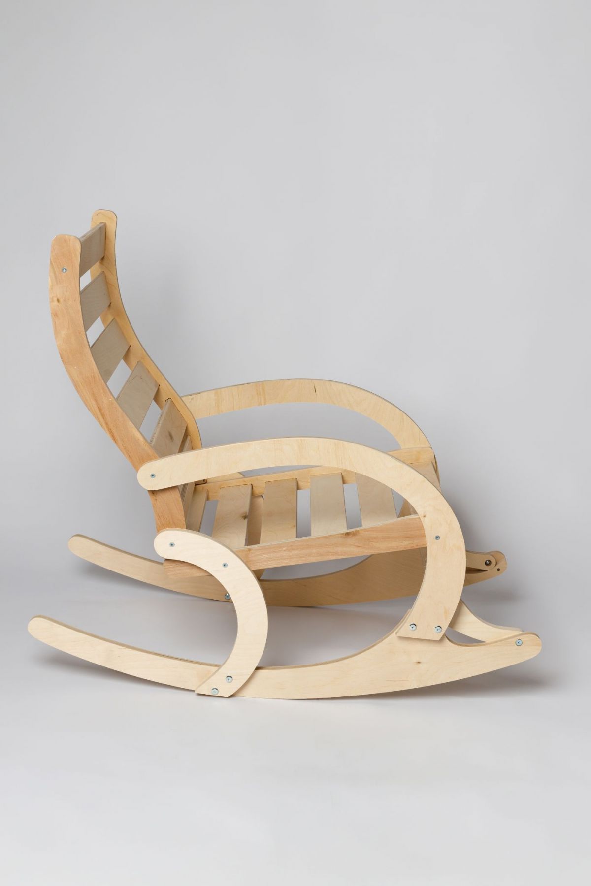 Кресло качалка не окрашенное НЕАПОЛЬ с подножкой | фото 4