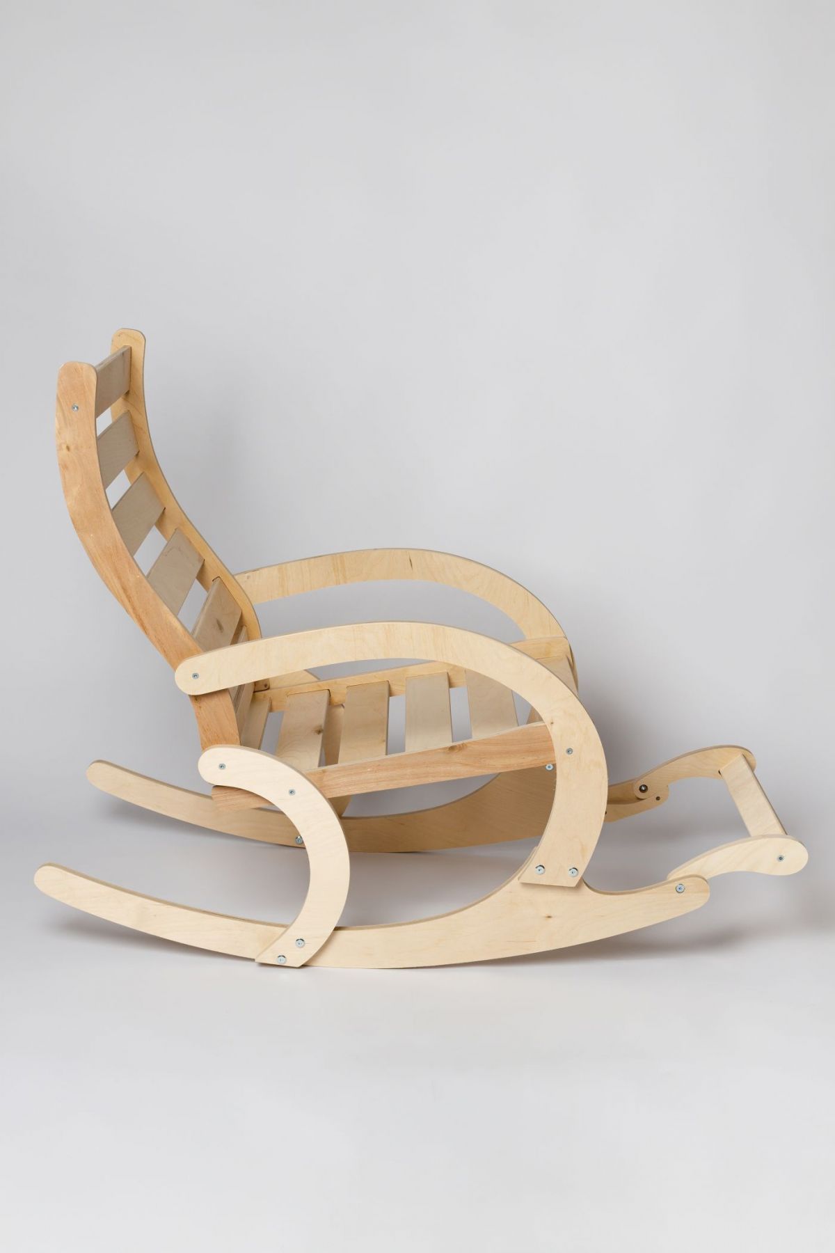 Кресло качалка не окрашенное НЕАПОЛЬ с подножкой | фото 5