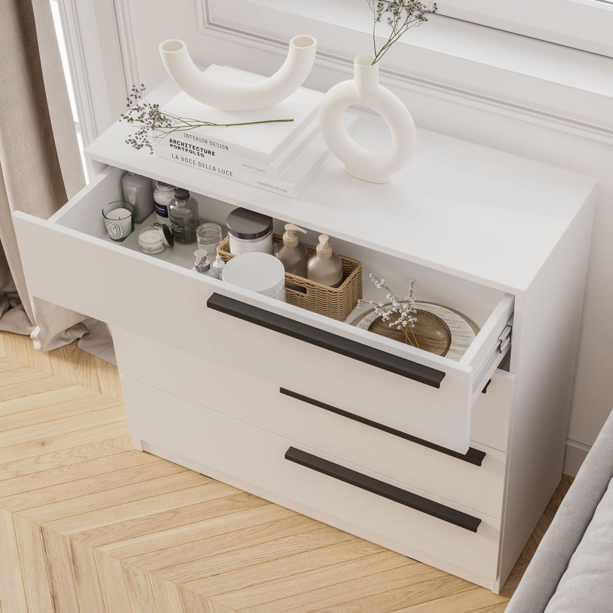 Комод Айрон КМ-02 (белый) | фото 3