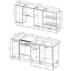 Кухонный гарнитур Антик 1800 (Стол. 26мм) | фото 2