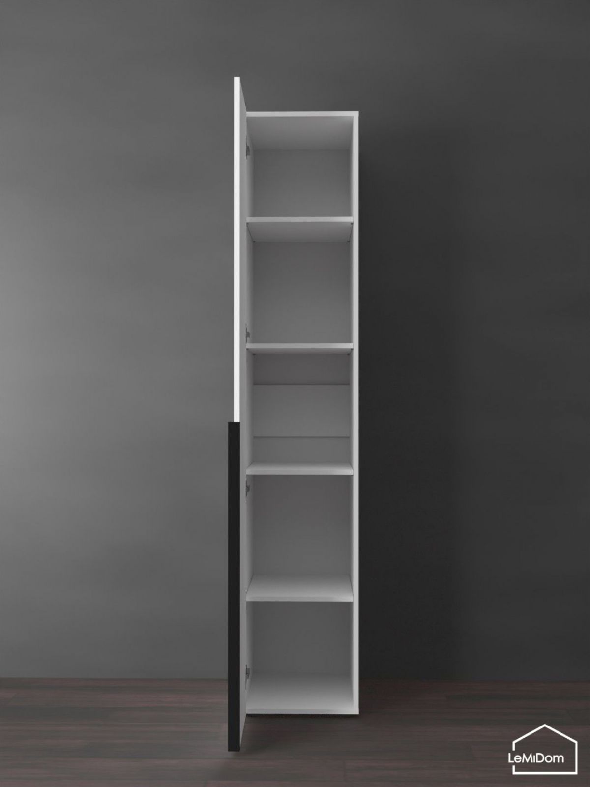 Шкаф Linnea MHR-1-2 2050х400х510 (Белый-М 11.1.1) | фото 4