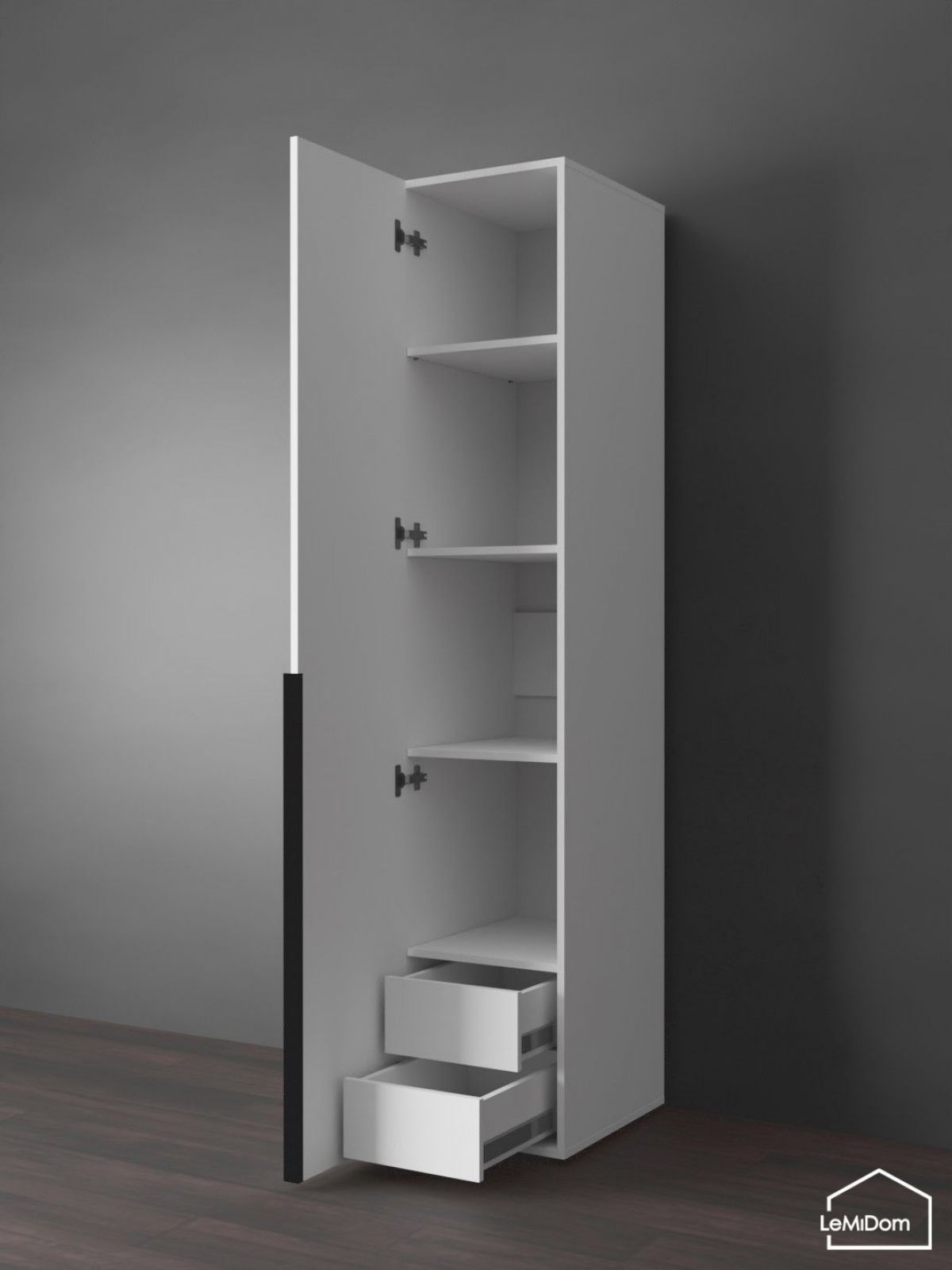 Шкаф Linnea MHR-1-3 2050х400х510 (Белый-М 11.1.2) | фото 6