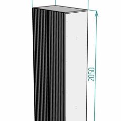 Шкаф Linnea MHR-2-2 2050х800х510 (Белый-М 11.1.1) | фото 2