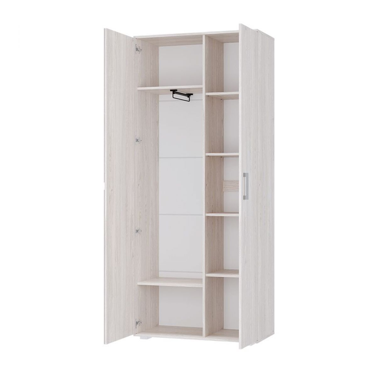 Шкаф 2-х створчатый Флоренция (ясень белый) | фото 2