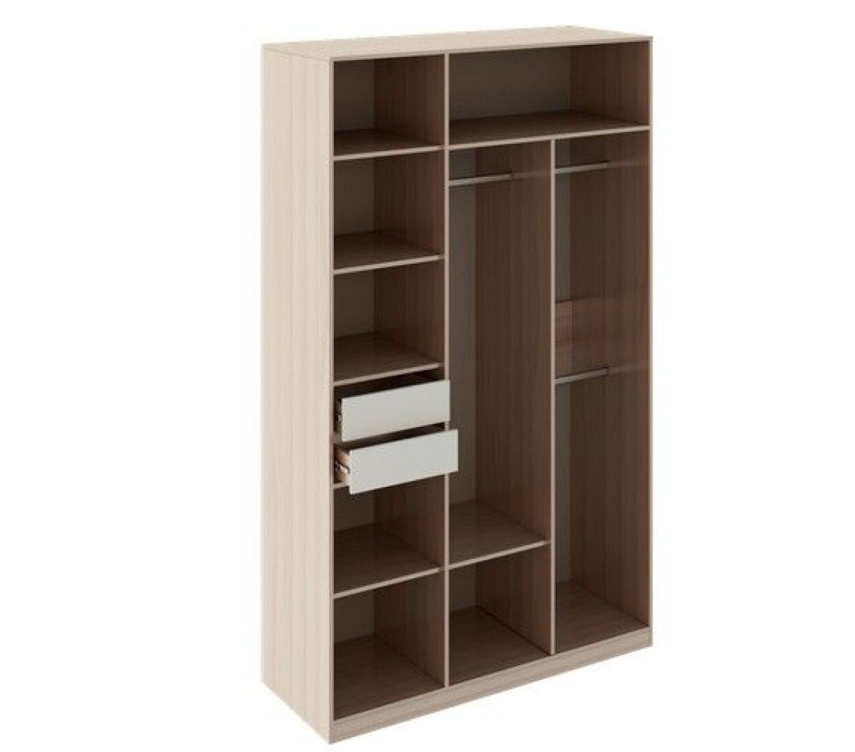 Шкаф 3 двери Глэдис М23 (ЯШС/Белый) | фото 2