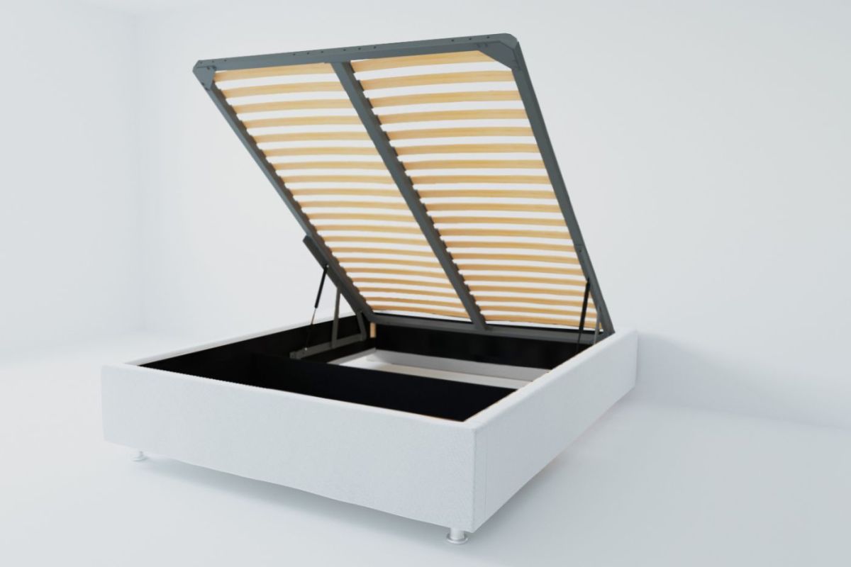 Кровать Подиум с ПМ 1200 (экокожа белая) | фото 2