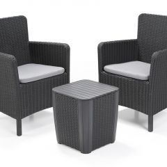 Комплект мебели Трентон балкон (Trenton Balcony graphite) графит | фото 2